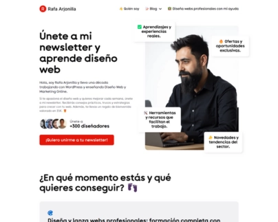 Imagen de inicio del sitio web rafarjonilla